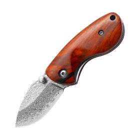 Damascus Folding Knife Outdoor Mini Portable