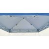 10x10 Diagonal Leg Blue Top Instant Awning