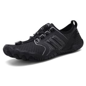 Outdoor Climbing Sports Hiking Fitness Swimming Shoes (Option: 002Black-41)