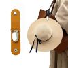 Leather Hat Holder Clip For Travel On Bag Backpack Luggage; Multifunctional Cap Clip; Travel And Camping Accessories