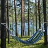 Camping Travel Beach Double Hammock Canvas Hanging Hammock Swing Bed