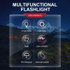 Mini Pocket LED Flashlight Clip On Rechargeable Torch Light Lamp Camping Hiking